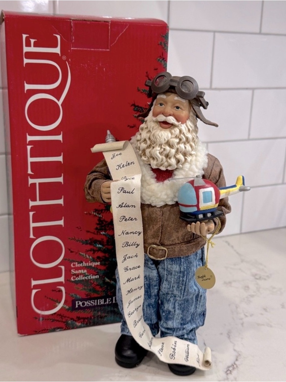 Dept 56 Possible Dreams Clothique Santa Flying Machines 713176 1998